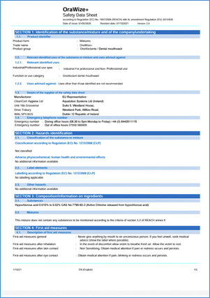 Orawize+ Data Sheet