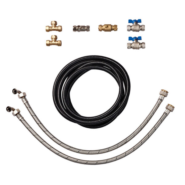 Combi kit connections for EauFlow twin tank softener